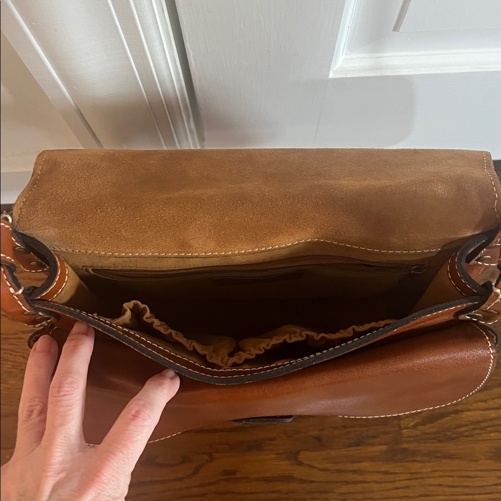 Brown Leather Crossbody Shoulder Bag - Picture 5 of 5